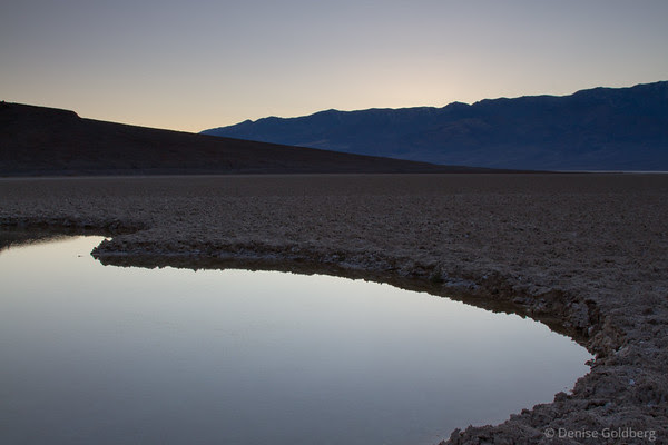 at sunset, near Badwater in Death Valley National Park