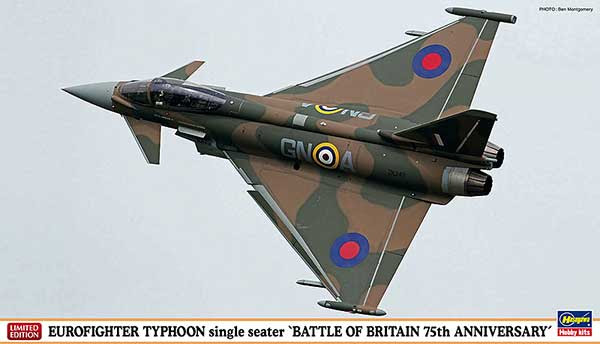 Hasegawa 1/72 EUROFIGHTER TYPHOON single seater 'BATTLE OF BRITAIN 75th ANNIVERSARY' (02173) English Color Guide & Paint Conversion Chart