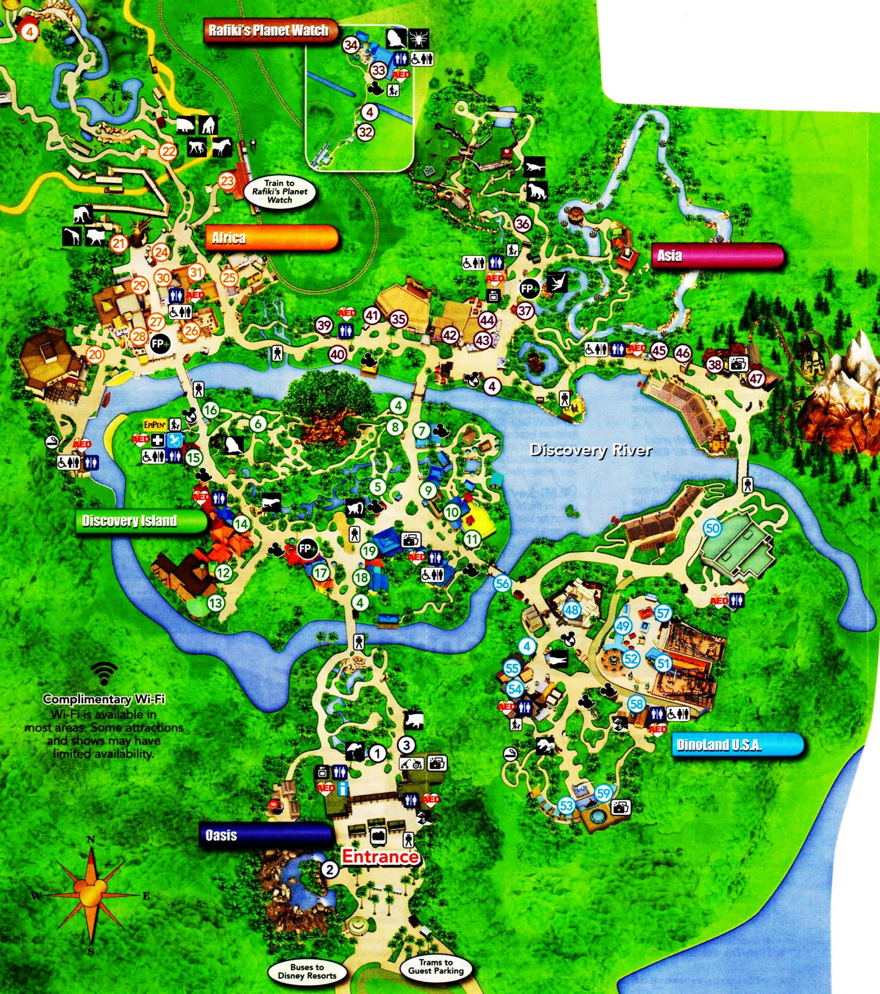 animal kingdom safari map