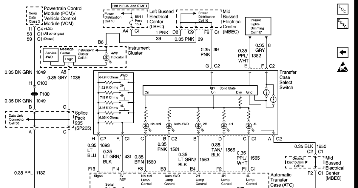 Chevy 1500 4x4 1999 Wiring Diagram - Wiring Diagram