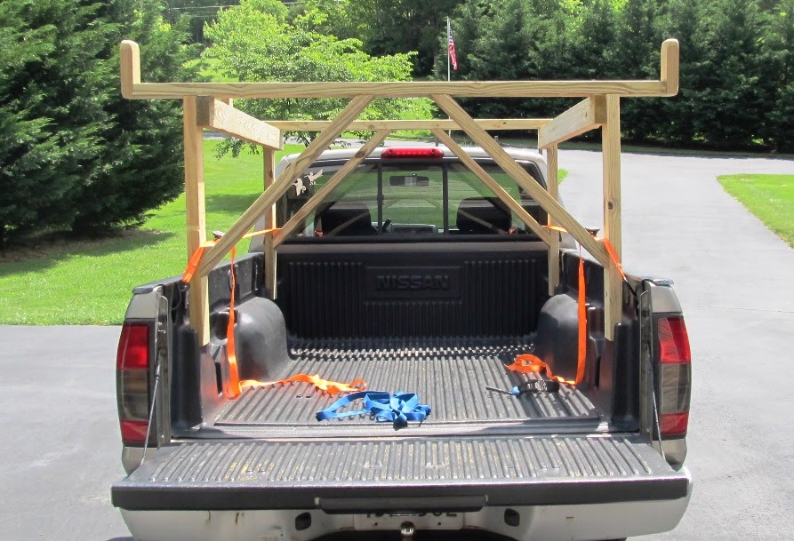 Boreno Blog Homemade kayak rack for truck bed