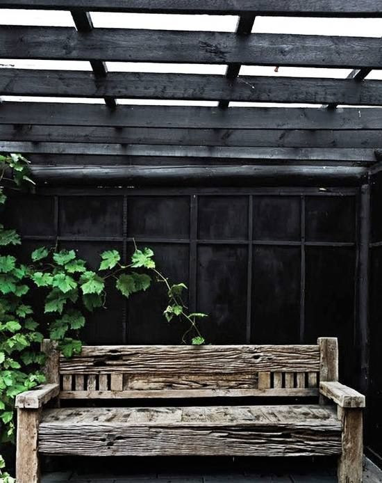 Nordic summer house #black and #green #garden #interior #design