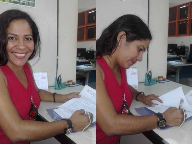 Luana Coutinho trabalhava como merendeira quando concluiu o mestrado em educação; na sexta-feira (23) ela dará a primeira aula como professora na mesma universidade em que se formou (Foto: Reprodução/Facebook/Luana Coutinho)