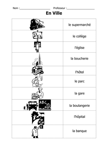 french worksheet for class 1
