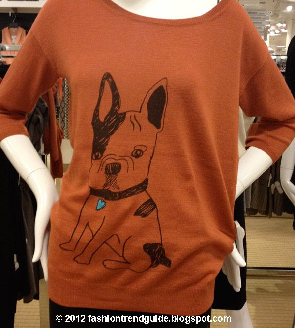 dog print sweater