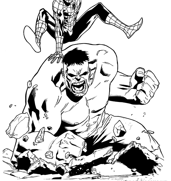 Coloring Pages The Hulk / Free Printable Hulk Coloring Pages For Kids