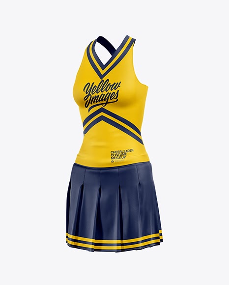 Download Cheerleader Costume PSD Mockup Half Side View | Mockup ...