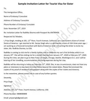 [Download 45+] Sample Invitation Letter For Visitor Visa For Sister Uk