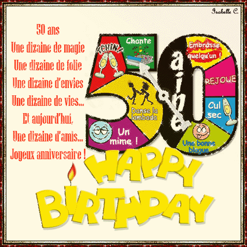 Anniversaire 50 Ans Signification - joyats