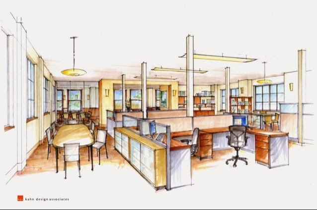 Contoh Gambar Tata Ruang Kantor Gabungan - AR Production