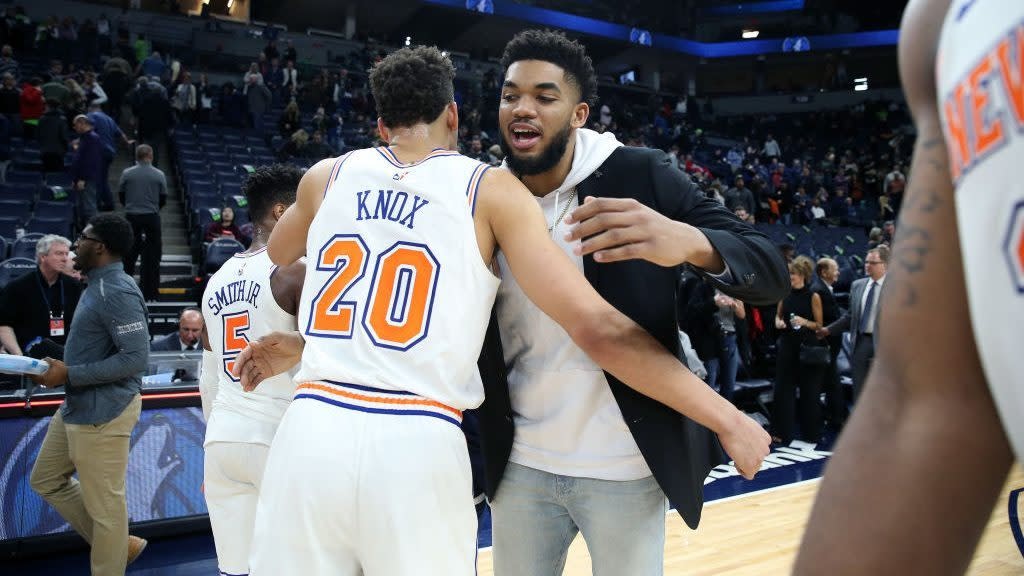 “karl anthony towns knicks”的图片搜索结果