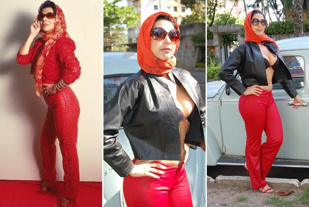 Karine Camargo, a Morena da Laje, posa inspirada em Tieta (Foto: Rodrigo Sauzo / Divulgação)