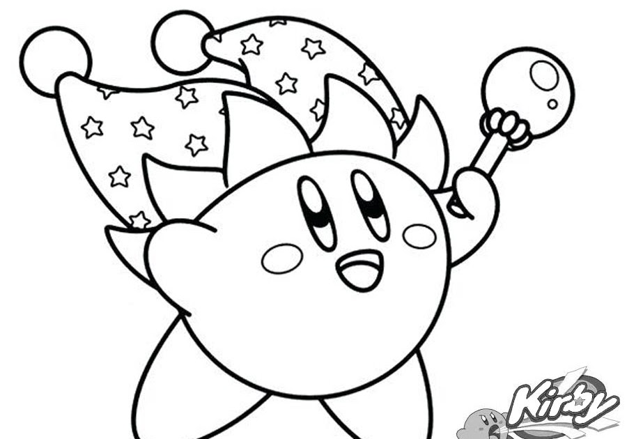 Kirby Mario Coloring Pages - Super Kins Author