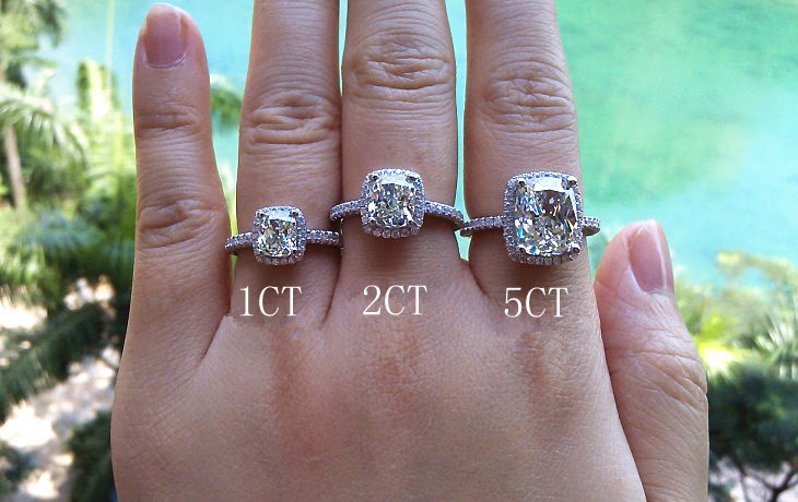 Your wedding 4 carat cushion cut diamond engagement ring