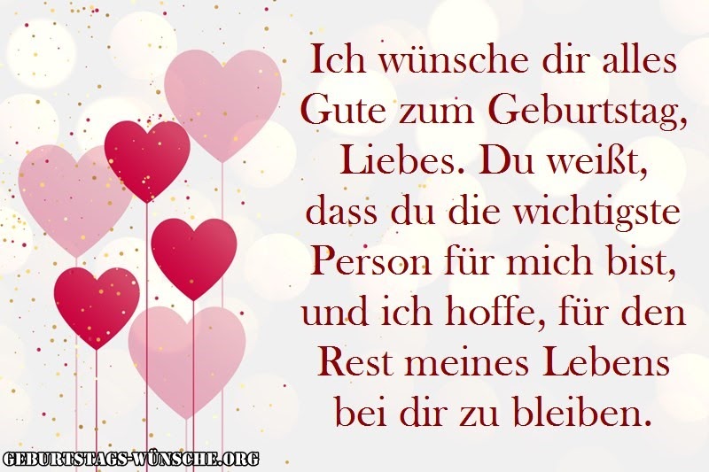 Alles Gute Zum Geburtstag Mein Schatz Langer Text Texte Préféré