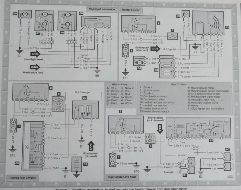 W124 Engine Wiring Diagram