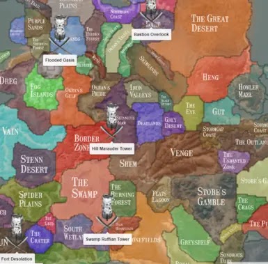 Kenshi All Town Locations : New Kenshi Map V.0.97.6 w/all Locations AND