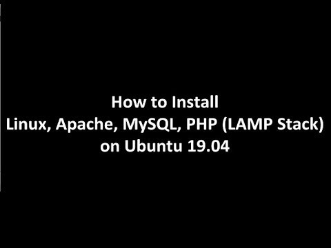 Set Up LAMP Stack (Linux, Apache, MySQL, PHP) on Ubuntu 19.04 - Tech Support