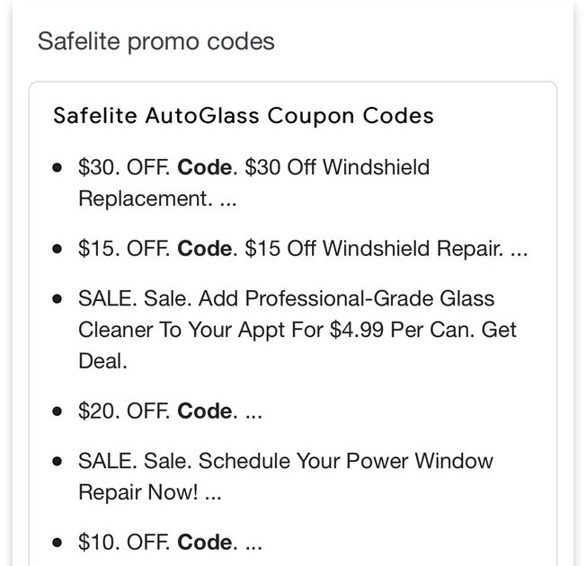 Safelite Quote Windshield Safelite Promo Codes 20 Off In August 2021