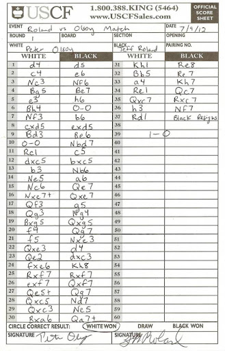 Northwest Washington Scholastic Chess - Writing Down Moves