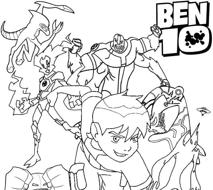 New Four Arms Coloring Pages for Kids