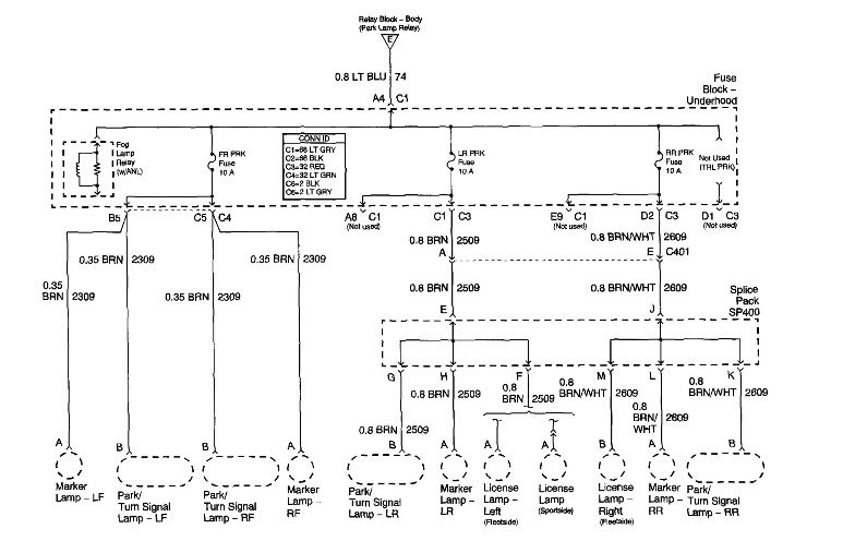 Chevy S10 Headlight Wiring Diagram - Headlights not working on 95 Chevy