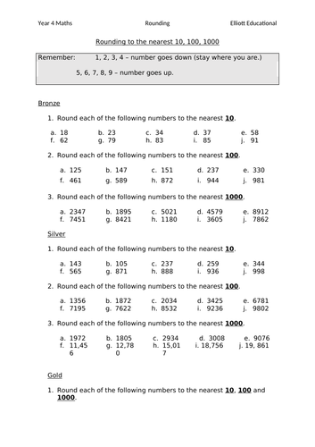 35 Rounding To The Nearest Ten Thousand Worksheet - Free Worksheet