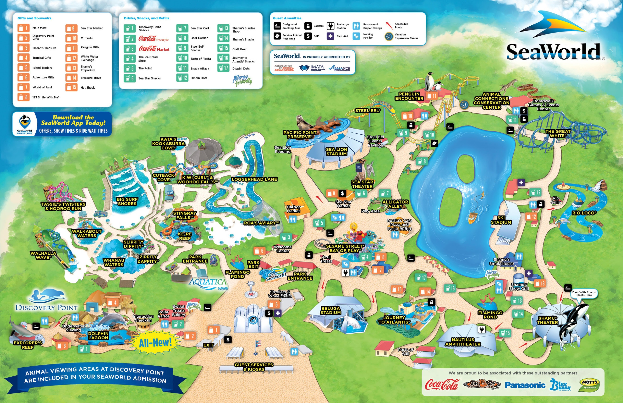 Printable Map Of Seaworld