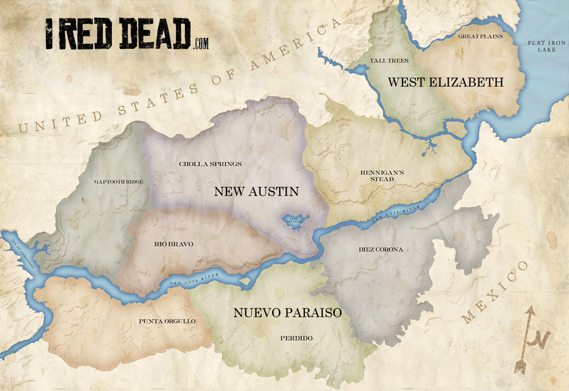 Red Dead Redemption 2 Pieced Together Map - Maps For You