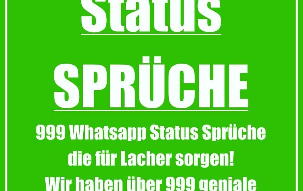 Lustiger Status Spruch Whatsapp DE Spruch