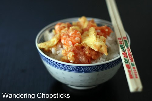 Chinese Tomato Egg Shrimp Stir-Fry 1