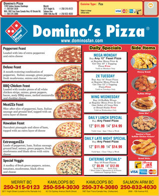 Salla&rsquo;s blog post about Domino&rsquo;s Menu