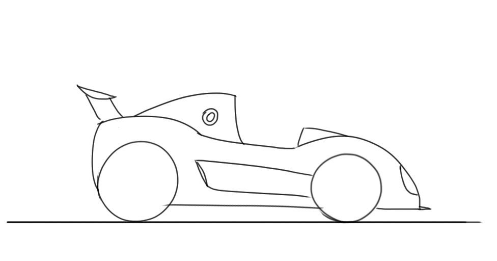 How To Draw A Cartoon Race Car - Racing cars are motorsports being used
