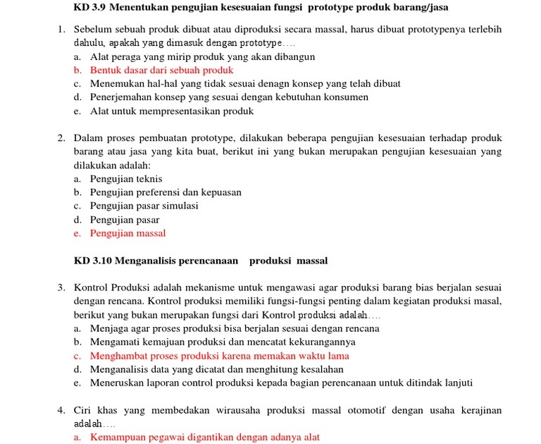 Soal Tentang Perencanaan Produksi Hari Belajar