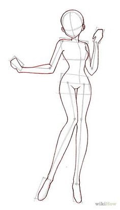 Featured image of post Outline Anime Body Template Sketch the style lightly onto the outline of your character s body so you can see