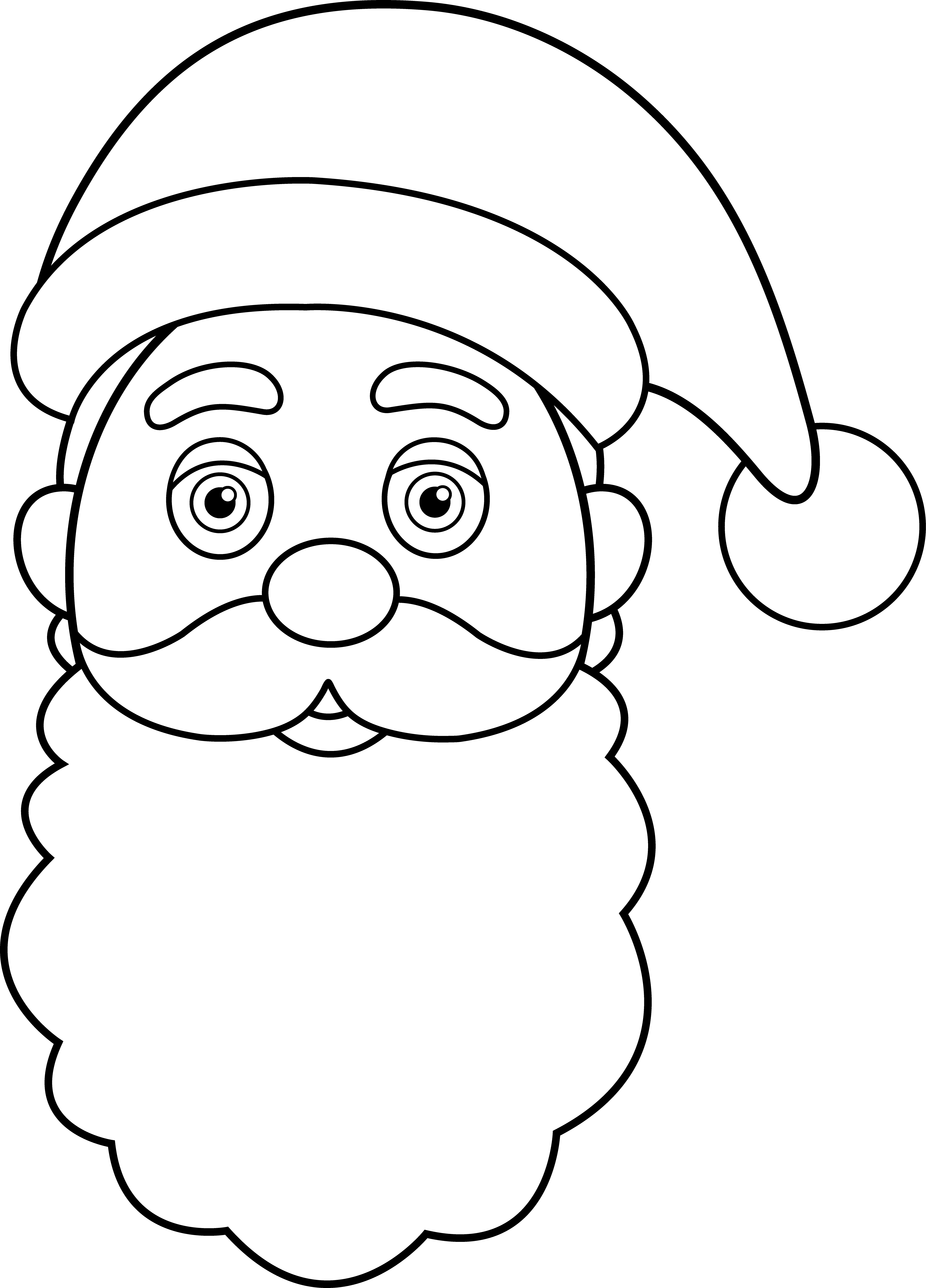 Fajarv Santa Claus Face Images For Drawing