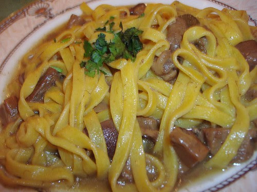 mediocre pasta with porcini
