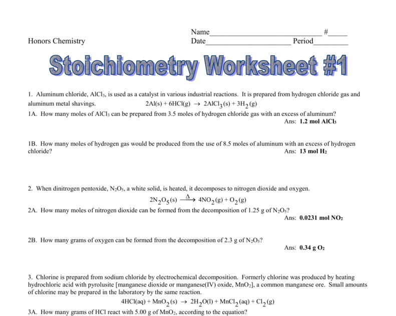 reaction-stoichiometry-worksheet