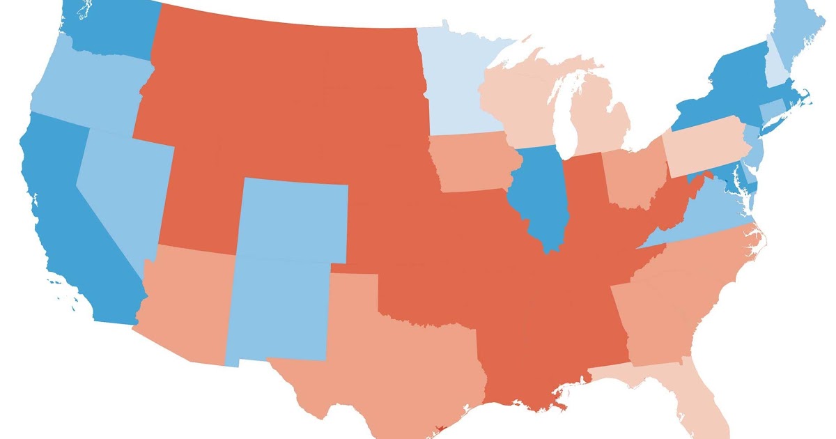 Printable Electoral College Map 2020