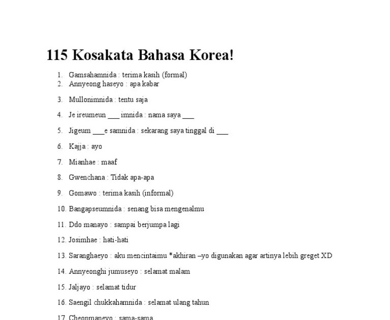 Arti Saranghaeyo Bahasa Korea - 10 Slang Bahasa Korea Paling Populer