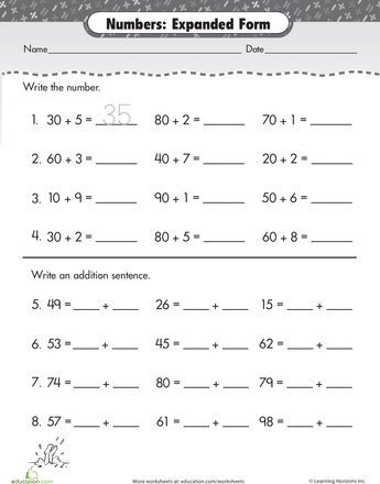 Math Worksheets For Grade 2 Expanded Form - LIVA INFO