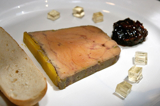 Foie Gras Ballotine with Prune Compote