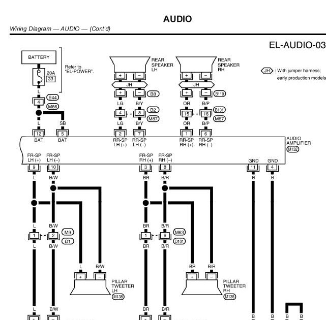 2012 Nissan Sentra Radio Wiring Harness