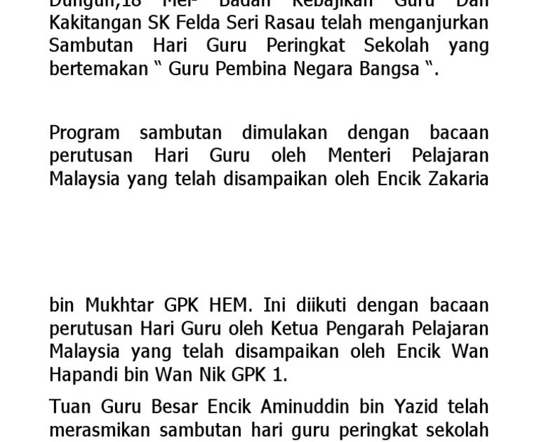 Contoh Karangan Berita Sekolah Menengah : 100 Karangan Contoh Pmr Dan