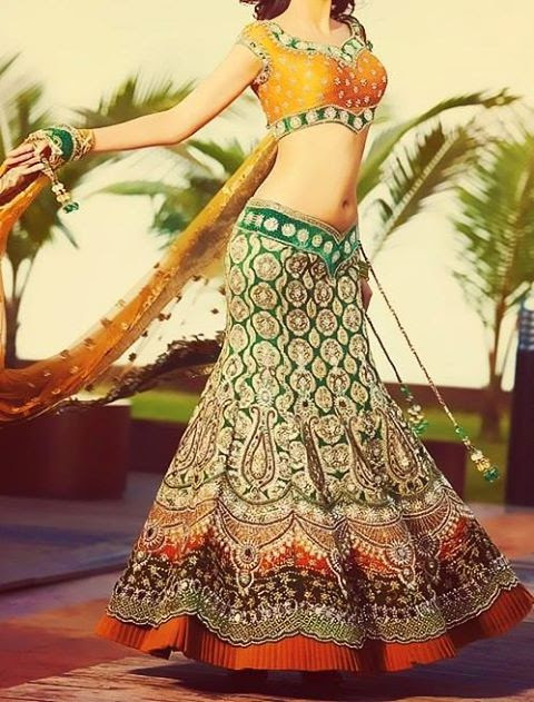 different ways of wearing dupatta on lehenga
