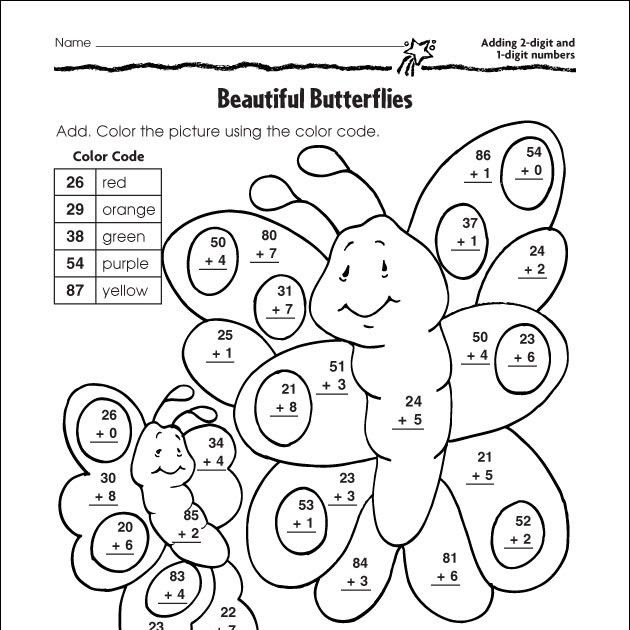 math coloring sheets for 1st grade