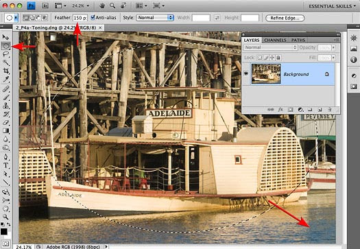 Adobe Photoshop CS4 Tutorial - Transforming A Smart Object In CS4 Working In Adobe Camera Raw - ACR - Adobe Camera Raw Tips