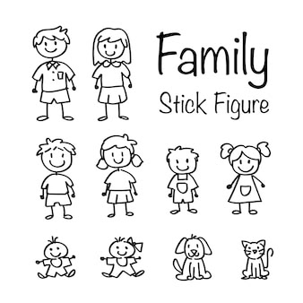 209 Stick Family Svg Free SVG PNG EPS DXF File