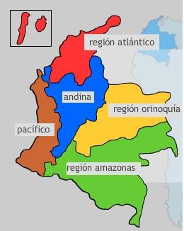 49+ Imagenes Del Mapa De Las Regiones Naturales De Colombia Para Colorear Gif