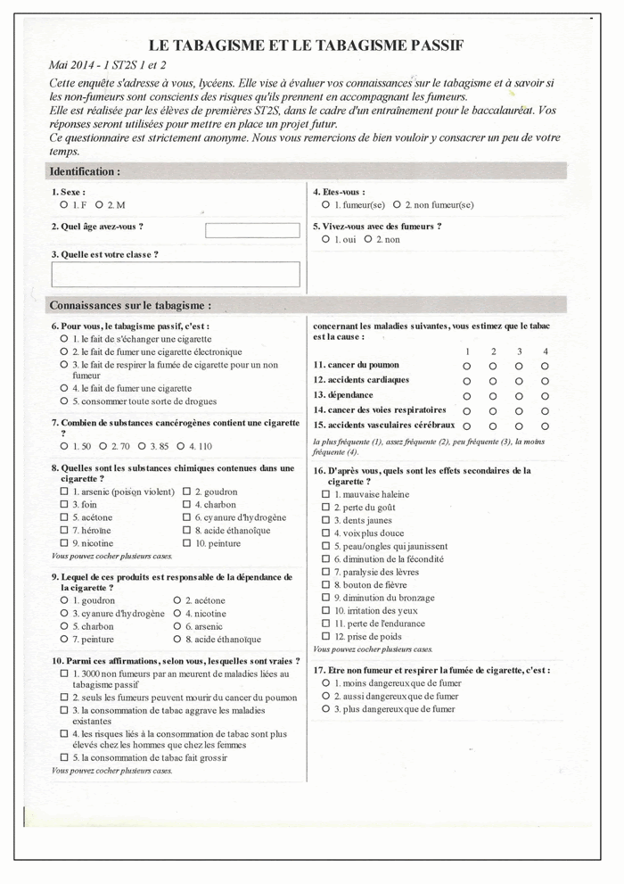 Questionnaire De Satisfaction Formation Exemple Gratuit ...